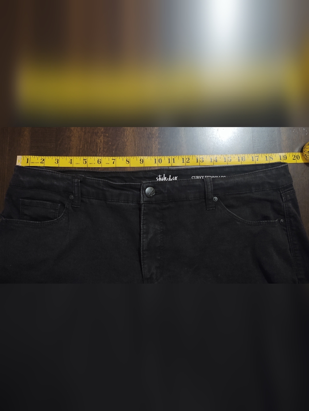 Style & Co Curvy Skinny Ankle Embellished Jeans - Picture 9 of 11